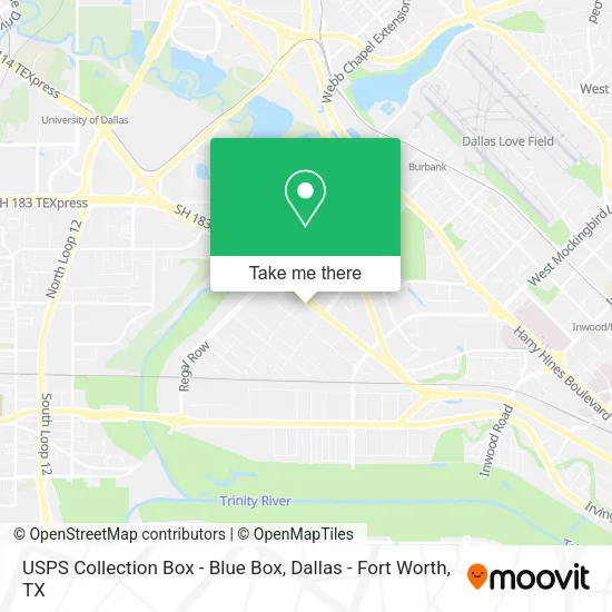 USPS Collection Box - Blue Box map