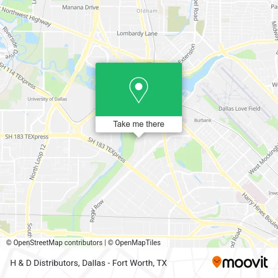 H & D Distributors map