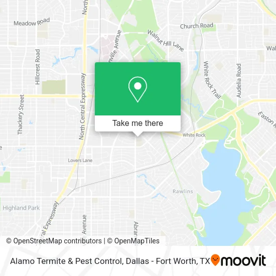 Alamo Termite & Pest Control map