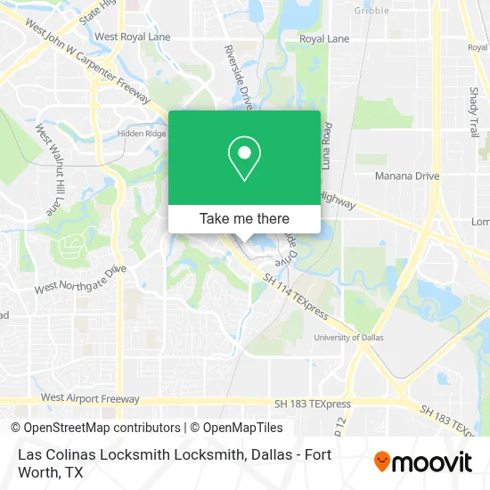 Las Colinas Locksmith Locksmith map