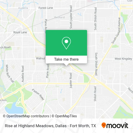 Rise at Highland Meadows map