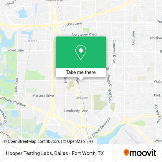Hooper Testing Labs map