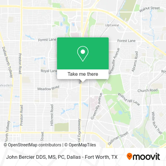 John Bercier DDS, MS, PC map