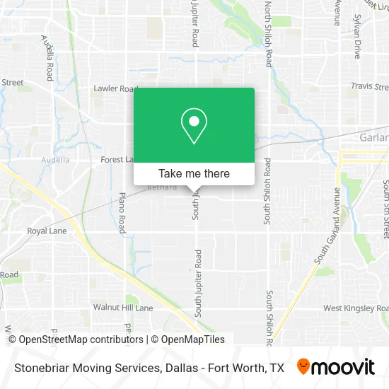 Mapa de Stonebriar Moving Services