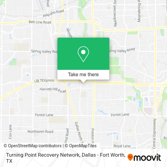 Turning Point Recovery Network map