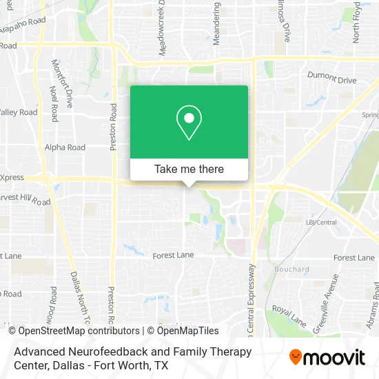 Advanced Neurofeedback and Family Therapy Center map