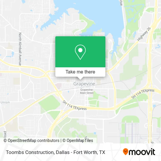 Toombs Construction map