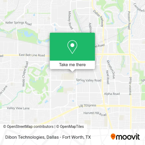 Mapa de Dibon Technologies