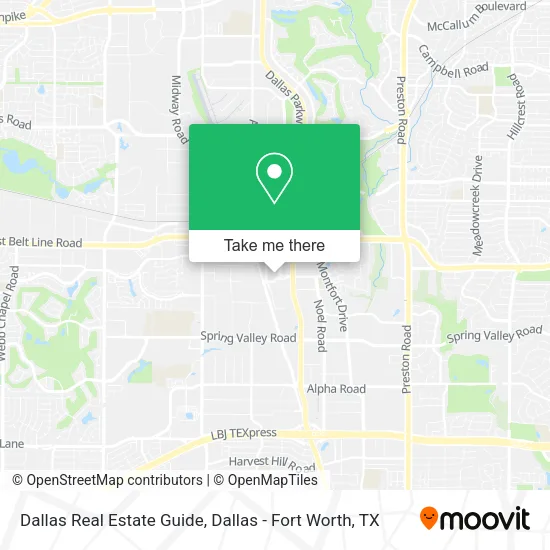 Mapa de Dallas Real Estate Guide