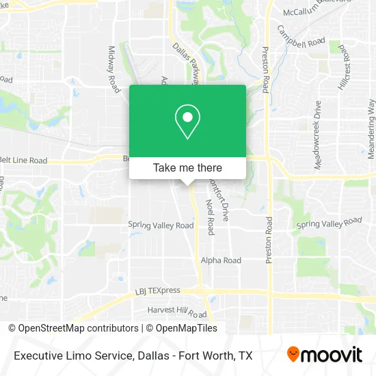 Executive Limo Service map