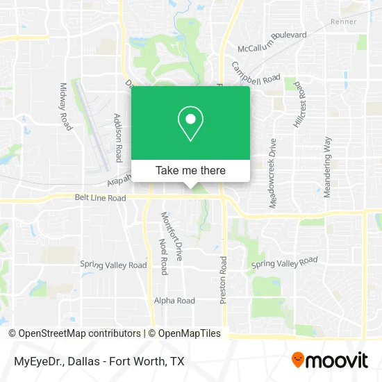 MyEyeDr. map