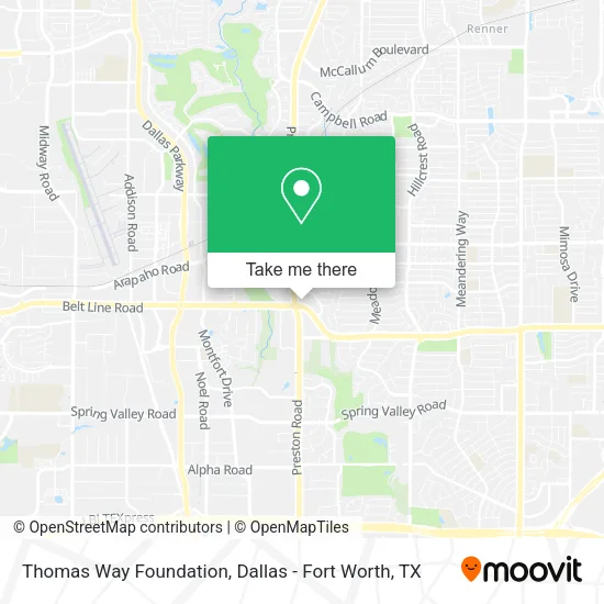 Thomas Way Foundation map