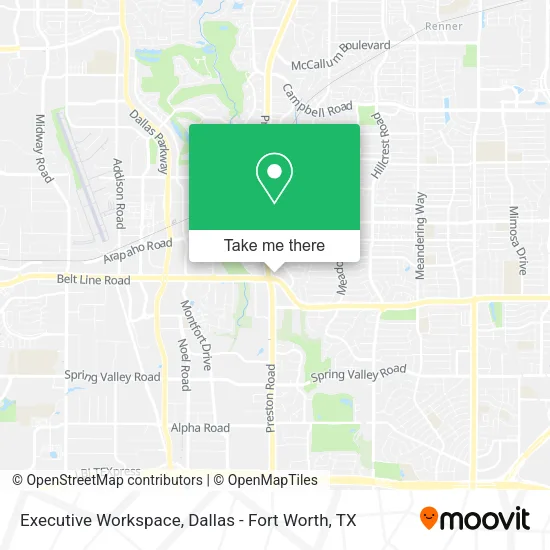 Executive Workspace map