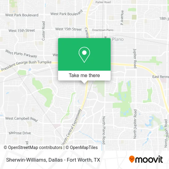 Sherwin-Williams map