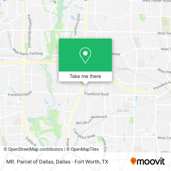 Mapa de MR. Parcel of Dallas