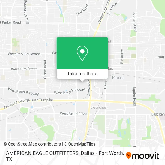 AMERICAN EAGLE OUTFITTERS map
