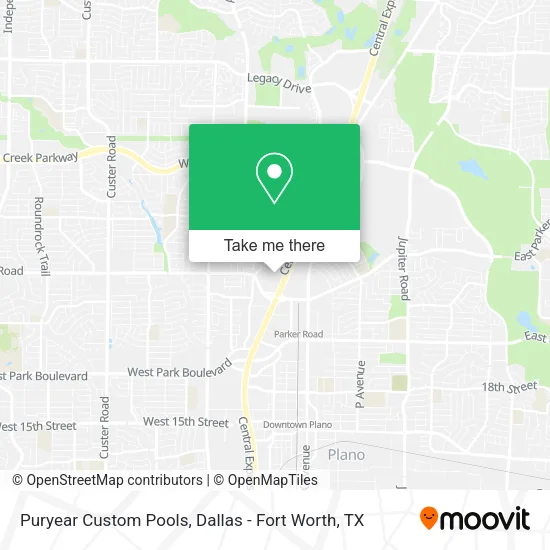 Mapa de Puryear Custom Pools