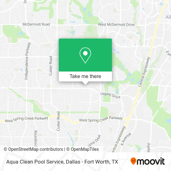 Aqua Clean Pool Service map