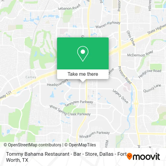 Tommy Bahama Restaurant - Bar - Store map