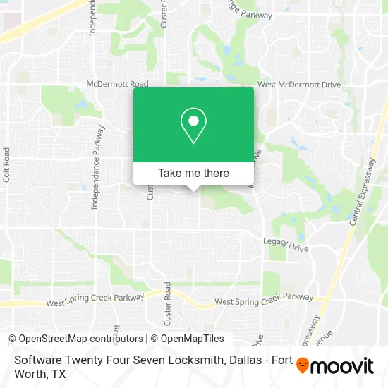 Software Twenty Four Seven Locksmith map