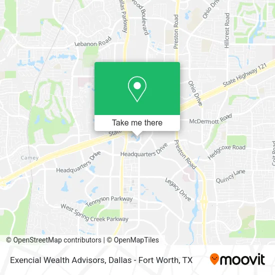 Mapa de Exencial Wealth Advisors