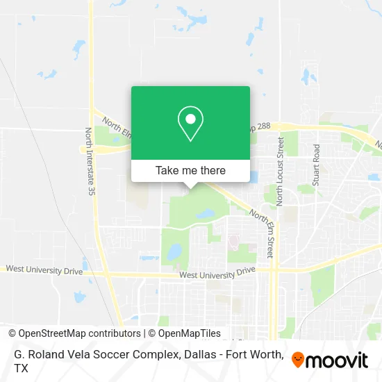 Mapa de G. Roland Vela Soccer Complex