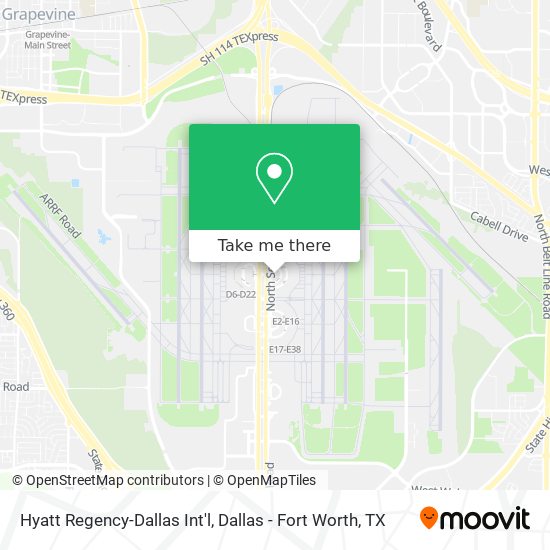 Hyatt Regency-Dallas Int'l map