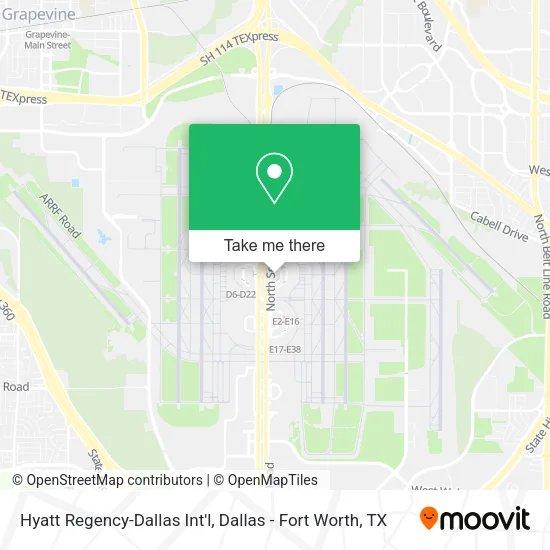 Hyatt Regency-Dallas Int'l map