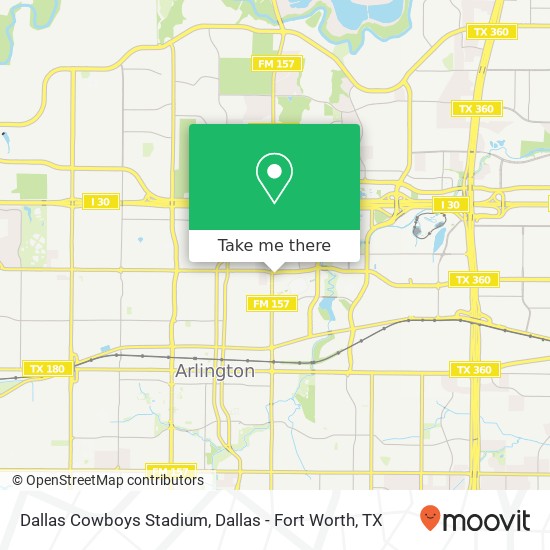 Mapa de Dallas Cowboys Stadium