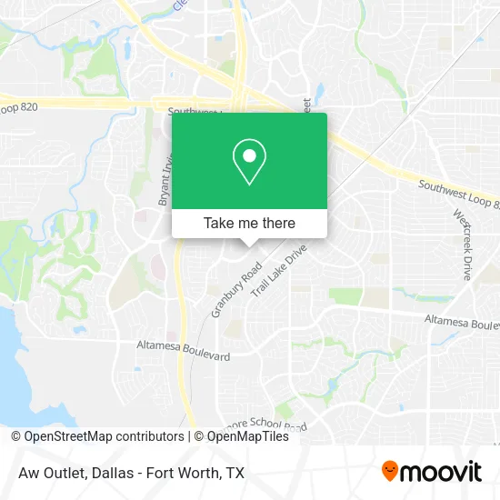 Aw Outlet map