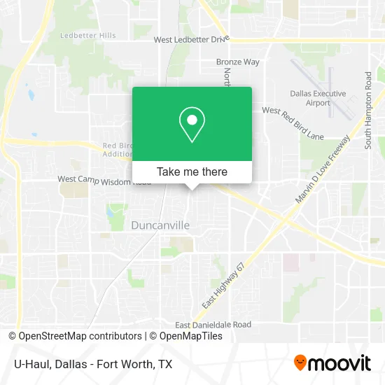 U-Haul map