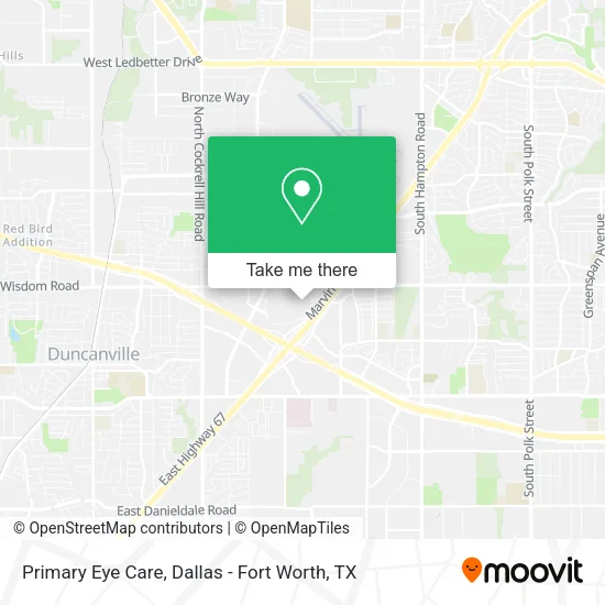 Primary Eye Care map