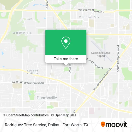 Mapa de Rodriguez Tree Service