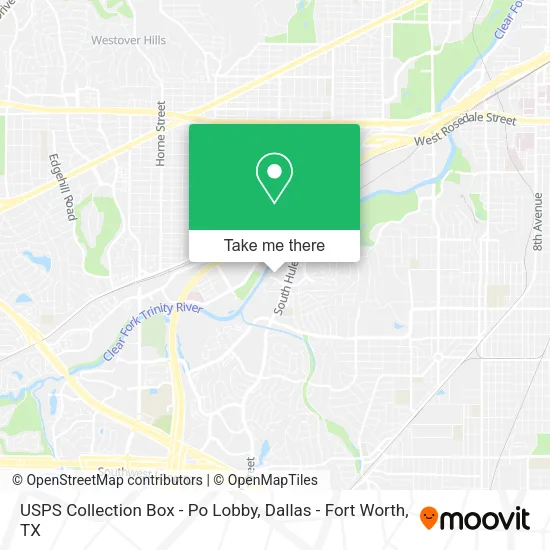 Mapa de USPS Collection Box - Po Lobby