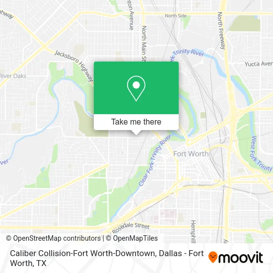 Mapa de Caliber Collision-Fort Worth-Downtown
