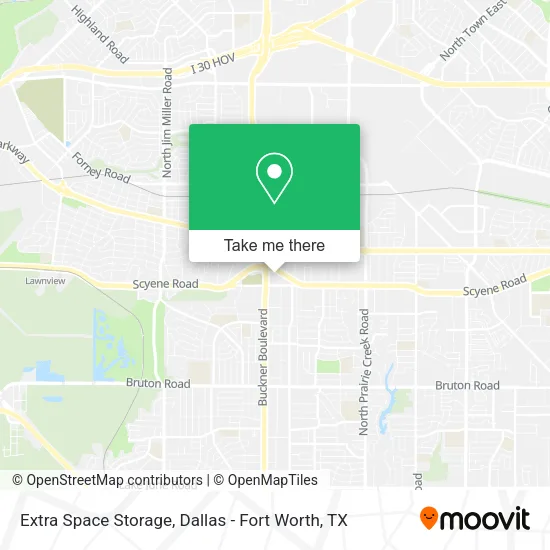 Mapa de Extra Space Storage