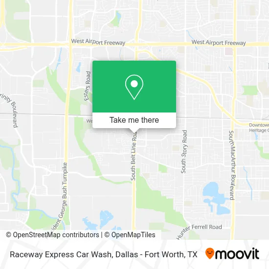 Raceway Express Car Wash map