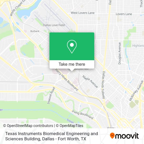Texas Instruments Biomedical Engineering and Sciences Building map
