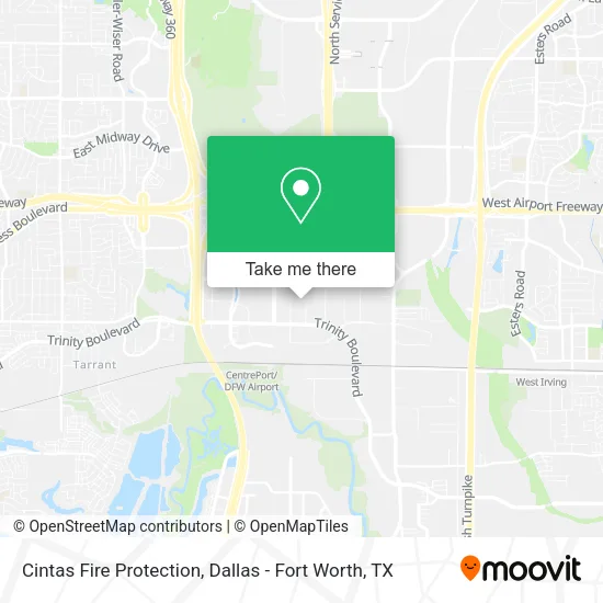 Cintas Fire Protection map
