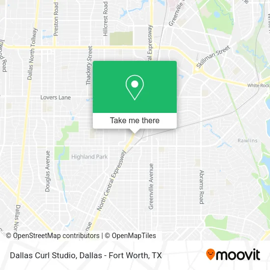 Dallas Curl Studio map