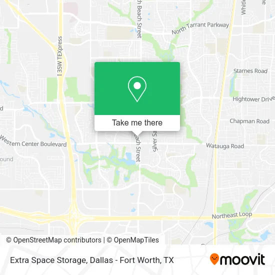 Extra Space Storage map