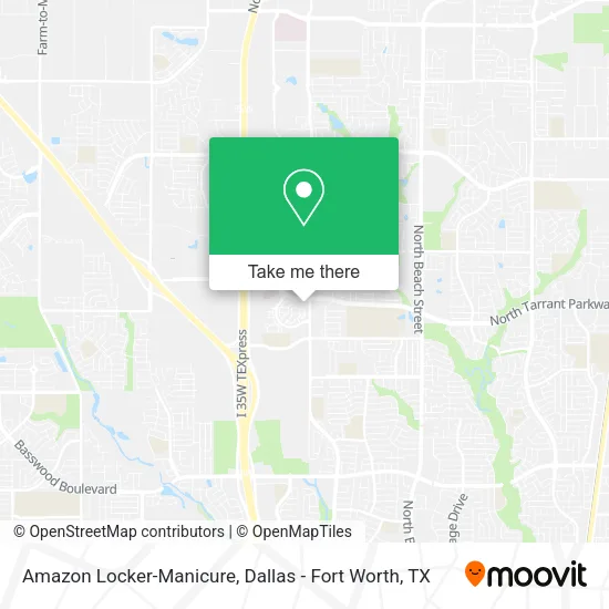 Amazon Locker-Manicure map
