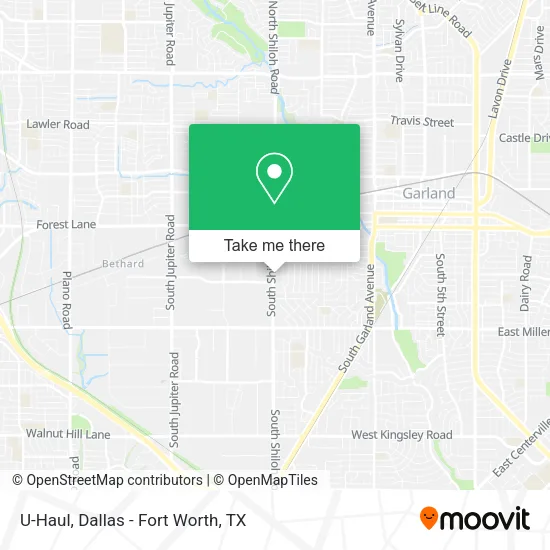 Mapa de U-Haul