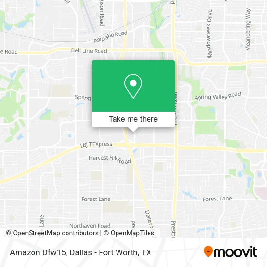 Amazon Dfw15 map