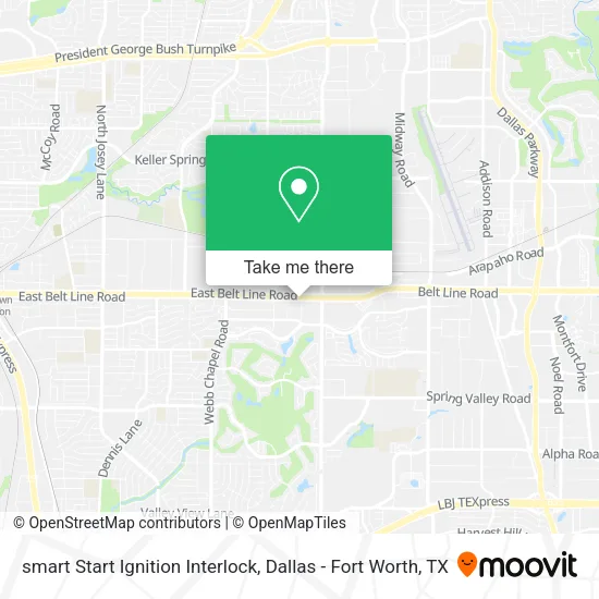 smart Start Ignition Interlock map