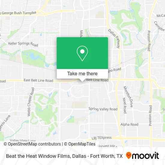 Beat the Heat Window Films map
