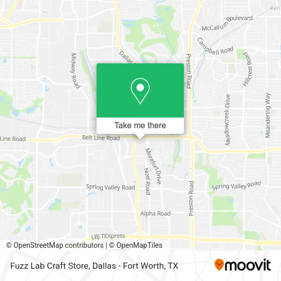 Mapa de Fuzz Lab Craft Store