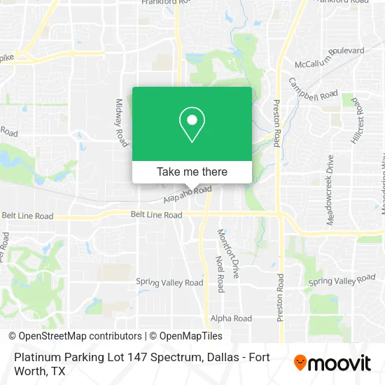 Mapa de Platinum Parking Lot 147 Spectrum