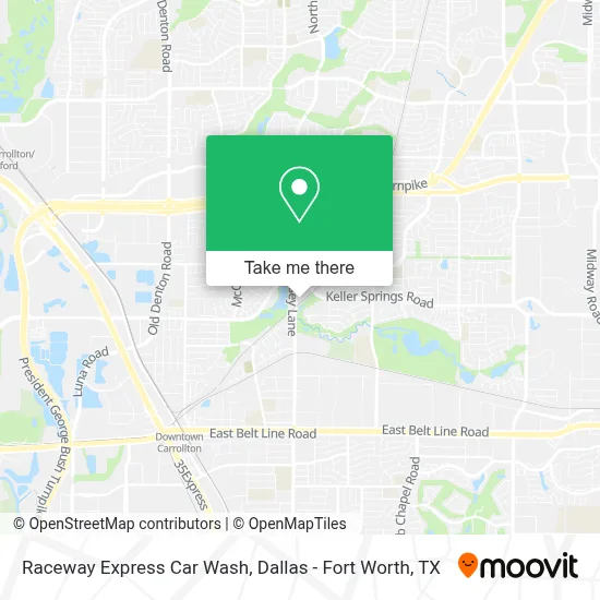 Raceway Express Car Wash map