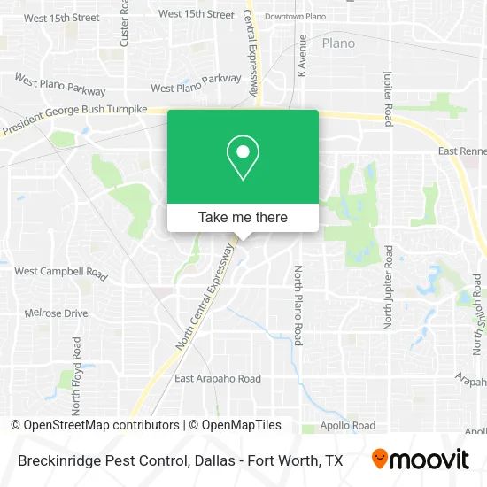 Breckinridge Pest Control map